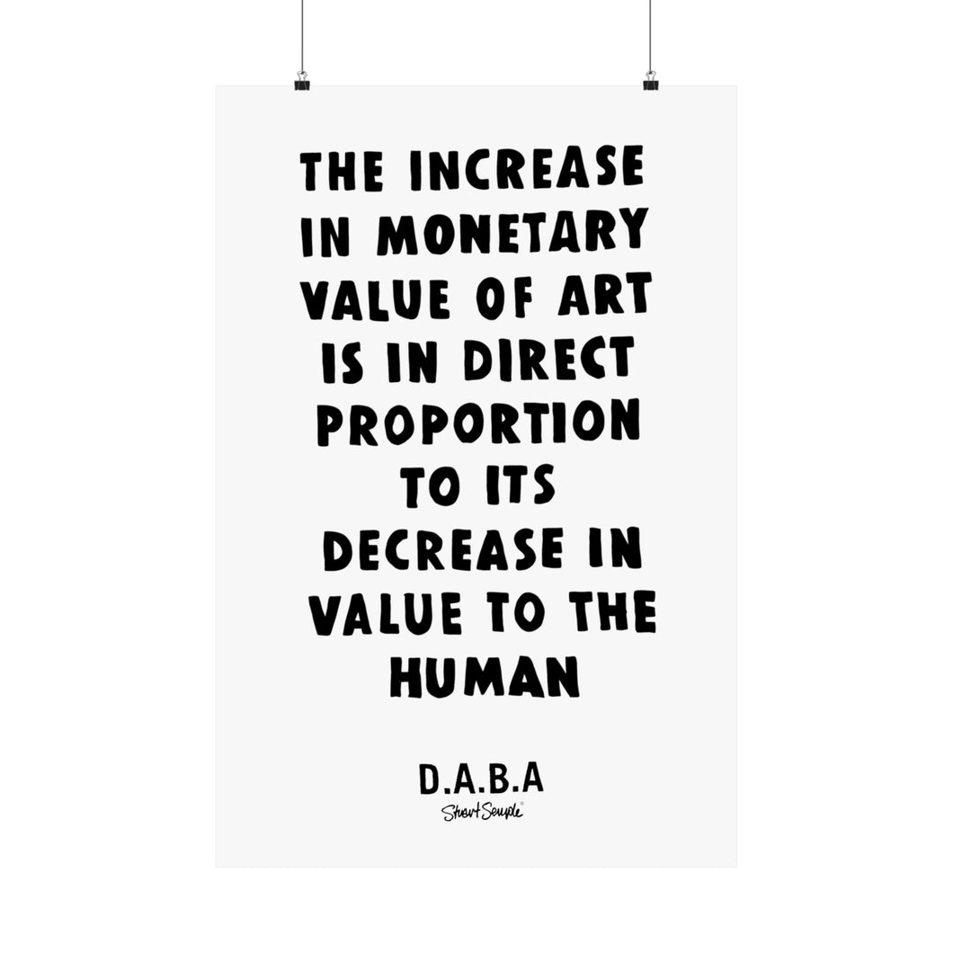 D.A.B.A. Value Print